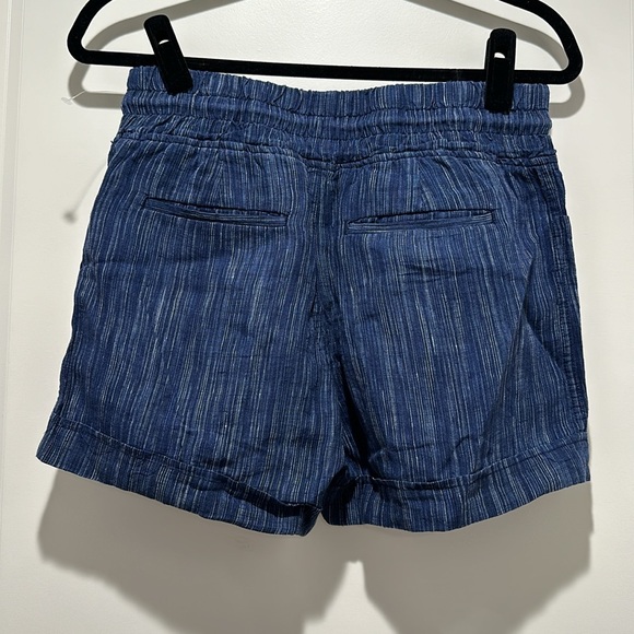 Athleta Cabo Linen Textured 4” Short Blue (NWT) - Picture 2 of 7
